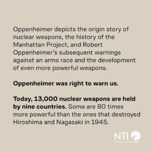 Tony Goldwyn Instagram - We don’t have to live with nuclear weapons forever. The last time we faced a dangerous nuclear arms race, the world spoke up and we eliminated 80% of global nuclear arsenals. We can finish the job and create a world that is safe, more just, and more peaceful. Together, we can #MakeNukesHistory #Oppenheimer #oscars