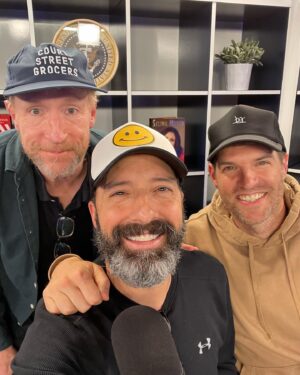 Tony Hale Instagram - Back with my bros!  And check out Walsh’s professional branding for his farm.  #walshfarms #veeppodcast @mrmattwalsh @timothycsimons