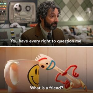 Tony Hale Instagram - Worlds colliding. #MysteriousBenedictSociety and #Forkyasksaquestion streaming now. @disneyplus