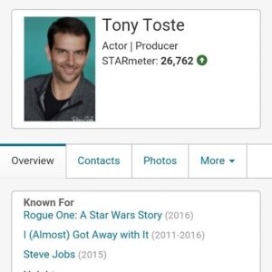 Tony Toste Instagram - The people who support me are not my fans, they are my friends :)