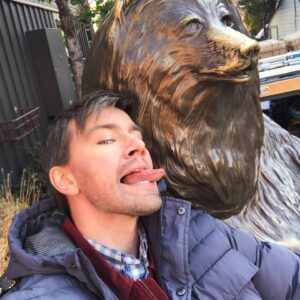 Torrance Coombs Instagram - Me and Franz down by the schoolyard