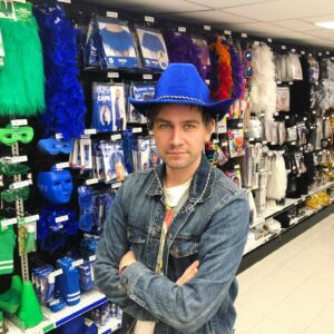 Torrance Coombs Instagram - Throwing it back to early last year. Simpler times at Party City.