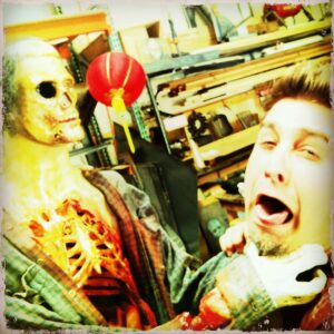 Tory Belleci Instagram - That time I made a zombie and it tried to kill me so I filled his head with Tannerite and blew him up. @tanneritesports #mythbusters #zombie #halloween