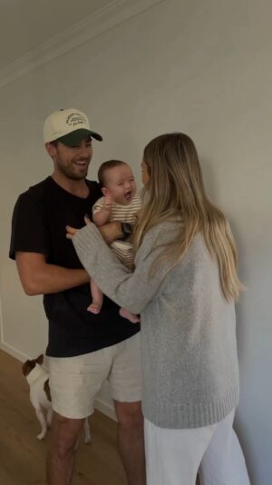 Travis Burns Instagram - Parker’s world and we’re all just living in it! Scale of 1-10 how excited do we think P is about his new fit..😅