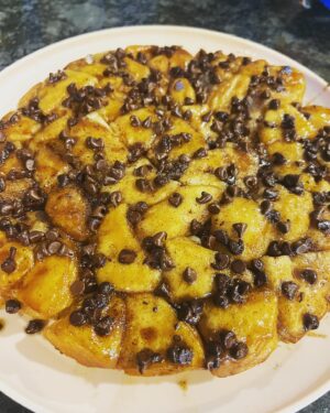 Travis McElroy Instagram - Cinnamon-brown sugar-chocolate biscuits bites baked in butter. It came to me last night in a dream.