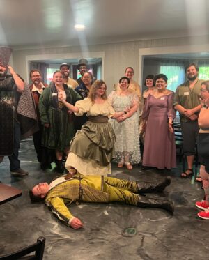 Travis McElroy Instagram - To say that @championsgrove went well and was fun would be a massive understatement! Every single attendee, staff member and performer was such a joy to be with. From karaoke to courtly dancing, DnD to Two Rooms and a Boom, every event was a blast because of the people there. Thank you to everyone who attended! You are all Champions!