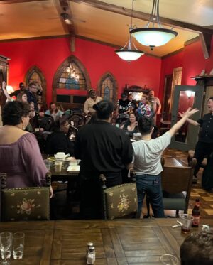 Travis McElroy Instagram - To say that @championsgrove went well and was fun would be a massive understatement! Every single attendee, staff member and performer was such a joy to be with. From karaoke to courtly dancing, DnD to Two Rooms and a Boom, every event was a blast because of the people there. Thank you to everyone who attended! You are all Champions!