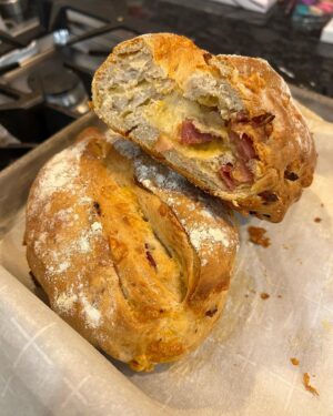 Travis McElroy Instagram - Then I made some bacon and cheddar bread!