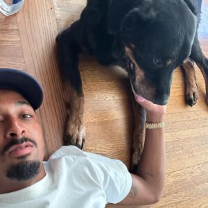 Travis "Taco" Bennett Instagram - When I was 18 my sister asked me what I wanted for christmas. I sent her this craigslist ad for a dog. A few days later Syd came home with this Rottweiler puppy who I named Chop. I was in love with this fucking dog. I never had a puppy, growing up my family always rescued dogs. I was living at home with my parents at the time and had just started touring around that time so he turned into the family dog. My parents weren’t thrilled that they had this new responsibility but equally fell in love with Chop. An 120 pound rotty looked like a guard dog to people but this dog was so fucking sweet and wouldn’t hurt a fly, he was brave but not aggressive at all towards anyone. Chop was my son but also my moms “little baby” and my dads bestfriend for 11 years. I don’t think we as humans really deserve dogs. They are the most innocent and unconditionally loving creatures on this planet. He loved me when I was happy or sad and even when I was mad at him for the dumb stuff he would do. It’s hard to express how thankful I am to have had a dog like Chop in my life. I learned so much being a dog parent, patience, teaching, understanding, empathy, and it continued until our last moments together friday. He was a constant smiling big bear of a dog who was a big part of my family and we miss him already. Chop left us physically but left a forever impression on our family. I wouldn’t trade our time together for anything. Our last moments together he did what he always did and fell asleep on my feet. 

Love you Choppa Chop 
Rest easy Bubs 

Love your dad 🤍