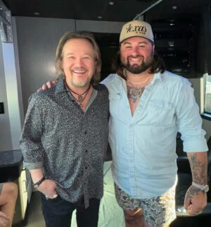 Travis Tritt Instagram - Last week was a cool week. Hung out with @koe_wetzel at the first @rockthecountry show and visited earlier in the week with my buddy @corymarksmusic in Nashville!