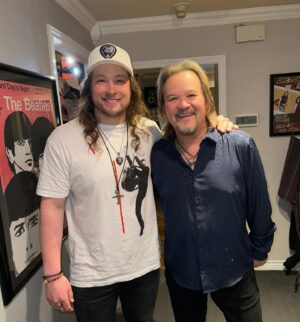 Travis Tritt Instagram - Last week was a cool week. Hung out with @koe_wetzel at the first @rockthecountry show and visited earlier in the week with my buddy @corymarksmusic in Nashville!
