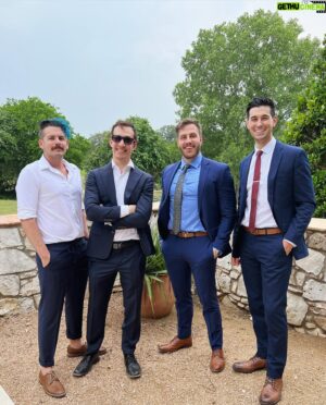 Trevor Collins Instagram - Celebrating the union of two gold medals @kamrin.pester and @getfitwithcedar! Any excuse to dress up, dance a bunch, drink too much, and sweat a lot is a good time.