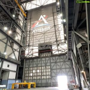 Trevor Collins Instagram - Day 1 at @nasakennedy (aka T -2 days from launch of @nasaartemis). Today was about exploring the Vehicle Assembly Building and talking to the folks responsible for Artemis from payload to propulsion to moving it to the launch pad! Artemis is humanity’s first realistic step towards sending humans to Mars and beyond. So incredibly excited for launch on Monday morning!
