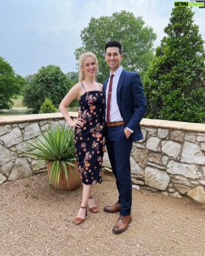 Trevor Collins Instagram - Celebrating the union of two gold medals @kamrin.pester and @getfitwithcedar! Any excuse to dress up, dance a bunch, drink too much, and sweat a lot is a good time.