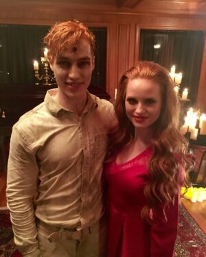 Trevor Stines Instagram - YOU GUYS. Riverdale S1 hits US Netflix TONIGHT, at midnight, for your binging pleasure. If you're not caught up or are hopping on this rollercoaster for the first time, tune in! This picture isn't the most flattering, but hey, how good can a dead guy look? 💁🏼 @thecwriverdale @netflix