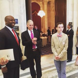 Trey Gowdy Instagram - Thanks to @senatortimscott for his welcome to Instagram last week. This picture was taken after the South Carolina Prayer Breakfast with this young man who was in DC for MUSC Children’s Hospital Family Advocacy Days. Honored to serve in Washington with my good friend.