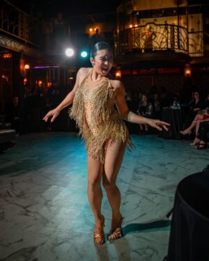 Tricia Fukuhara Instagram - Shine bright like a rhinestone (that you glued to the back-seam of your tights the night before). 😝💎

What an evening to remember. 🥹

I’m a bit late to the party (as always 🥴) but I just wanted to share pix for those who’ve asked, and extend my gratitude to everyone involved in making this such an unforgettable experience. 

Thank you so much to everybody who donated and came out to support @imagine.la in their mission to end homelessness. The generosity and energy in the room was exhilarating, and I’m so honored to have been a small part of it. Thank you to all the dancers who donated their time, patience, and perseverance. And especially to my partner @zorbasandoni who was always there to catch me (literally). Thank you @jenn_artiste and @shann.nicole.allen for believing in me and introducing me to this incredible community. You two are an inspiration. And thanks @pretend.pics and @sthanlee for capturing the evening and giving us beautiful memories to look back upon. 🫶

Forever a supporter of Imagine LA. ❤️

#imaginela #dwts #ballroomdancing #chacha #dancingwiththeimaginelastars