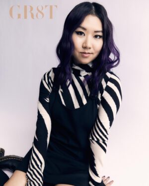 Tricia Fukuhara Instagram - Thank you @gr8tmagazine for featuring me for AAPI Heritage Month! I guess it’s appropriate that I was wearing a galactic dress for the release of your article on #maythe4thbewithyou Read the full interview in their digital issue. ✨🌙

https://www.gr8tmagazine.com/art-culture/tricia-fukuhara

And a huge thanks to all of these lovely, talented peeps 🐣

Photos: @timothyfernandezphotographer
Stylist: @tabitharsanchez
MUA: @pircillapae
Hair Stylist: @rikkigash
Producer: @chrisladywang
Words:   EIC: Anthony Vu Cao
@slatepr @a3artistsagency

#riseofthepinkladies #aapiheritagemonth #apiheritagemonth