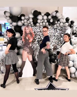 Tricia Fukuhara Instagram - “Are you Wednesday?”
“No… I’m Thursday.” 😐

#boooooo

#camphollywood #wednesdayandpugsley #lindyhop #camphollywood25 #lindygroove