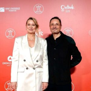 Trine Dyrholm Instagram - Thank you @filmfestivaloostende for the wonderful premiere of #birthdaygirl and for the magical ceremony ✨ and thank you so much @broodsnatali for your beautiful speech ❤️