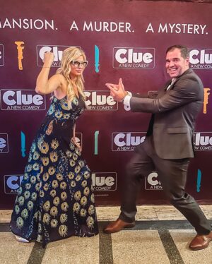Trishelle Cannatella Instagram - Introducing: Mrs Peacock, Mr Green, Miss Scarlet, & Professor Plum. 

We laughed so hard @clueonstage It was so witty and fun. Also no intermission. A quick 1.5 hour show so get your snacks and cocktails before it starts. Only a few days left @saengernola so go get your tickets!

Also it’s Restaurant Week! Go check out the special 3 course menu from @gwfins and other local places in NOLA this week for some amazing deals!

#clue #cluethemusical #clueonstage #saengertheater #saenger #mrspeacock #mrgreen #missscarlet #professorplum #restaurantweek #gwfins #onlyinneworleans