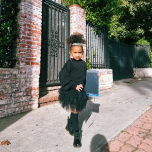 Tristan Mack Wilds Instagram - FOUR. can yall believe the boss baby is four! Happy birthday to our big girl Tristyn! she changed our lives in the most amazing way and we are grateful to God for her as a daughter 🩷

styled by mommy💅🏾
Shirt: @maisonmargiela 
Tutu: Amazon
Sock: Amazon
Shoes: @drmartensofficial 
Hair: @skyesdahlimit (we know the bun is gone Ms. Leah 🫠)

swipe for the only pic she was genuinely happy to take 😩 and her hospital pics 😿