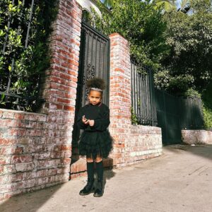 Tristan Mack Wilds Instagram - FOUR. can yall believe the boss baby is four! Happy birthday to our big girl Tristyn! she changed our lives in the most amazing way and we are grateful to God for her as a daughter 🩷

styled by mommy💅🏾
Shirt: @maisonmargiela 
Tutu: Amazon
Sock: Amazon
Shoes: @drmartensofficial 
Hair: @skyesdahlimit (we know the bun is gone Ms. Leah 🫠)

swipe for the only pic she was genuinely happy to take 😩 and her hospital pics 😿