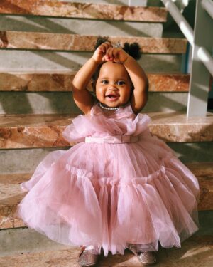 Tristan Mack Wilds Instagram - happy 1st birthday to our baby girl Naima! she is the perfect addition to our Wild(s)bunch 🍇  thank you God for this day and for our New New 🤍

Styled by mommy 💅🏾
Her Entire Outfit: Amazon
