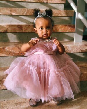 Tristan Mack Wilds Instagram - happy 1st birthday to our baby girl Naima! she is the perfect addition to our Wild(s)bunch 🍇  thank you God for this day and for our New New 🤍

Styled by mommy 💅🏾
Her Entire Outfit: Amazon