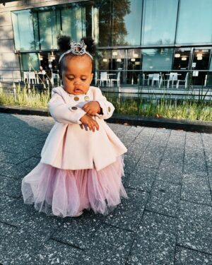 Tristan Mack Wilds Instagram - happy 1st birthday to our baby girl Naima! she is the perfect addition to our Wild(s)bunch 🍇  thank you God for this day and for our New New 🤍

Styled by mommy 💅🏾
Her Entire Outfit: Amazon