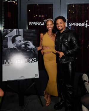 Tristan Mack Wilds Instagram - i’m only poppin’ out in my Delirious leather vibes for special events. and what’s more special than celebrating some of the greatest mavericks in the world and a new show that does the same. s/o to @kpeezie, @kaswizzy, @courtneyewhitaker and the entire @makespringhill family for inviting me and putting such a dope room together. 

cheers to the #Mavericks.