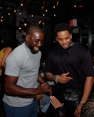 Tristan Mack Wilds Instagram - i’m only poppin’ out in my Delirious leather vibes for special events. and what’s more special than celebrating some of the greatest mavericks in the world and a new show that does the same. s/o to @kpeezie, @kaswizzy, @courtneyewhitaker and the entire @makespringhill family for inviting me and putting such a dope room together. 

cheers to the #Mavericks.