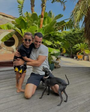Tristan Maurisse Instagram - Tonton heureux 🩶
#famille #love #goodday #paca