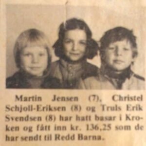 Truls Svendsen Instagram - 136,25 kr tilsvarer vel ca 5-600 tusen i dag. Bra jobba! ❤️ 
OPPDATERT! Min venn @martinjenssen har opprettet en Spleis, 43 år etter, for å samle inn litt til Redd Barna igjen:) Bidra gjerne med noen kroner: https://spleis.no/331772. Link også i bio:)