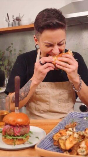 Tucker Ricchio Instagram - Happy International Burger Day!!! 🍔 

#burger #burgerday #foodie #GastronomyGangster #privatechef #travelchef #cookingclasses #greek #fries #nextlevelchef #truffleshuffle #ChefTucker