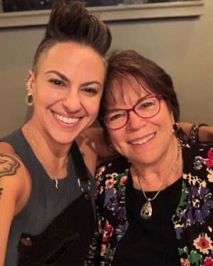 Tucker Ricchio Instagram - I am the luckiest girl in the world that I got you as my mom! I am so grateful for all the moments we’ve shared. Happy Mother’s Day, Ma. 🖤💐🖤 

But also - how am I the only one that ages in these photos? 😍🤯

#mothersday #mom #love #family