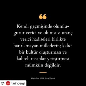 Tülay Günal Instagram - @gursel.goncu 💙

#Repost @tarihdergi with @use.repost
・・・
YÜKSEK VE YÜREKLİ İNSANLARA...

Yayın Yönetmenimiz Gürsel Göncü, #tarih'in Ekim sayısı Edito'sunda yazdı.

Tamamını okumak için link profilde!