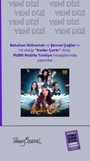 Tümay Özokur Instagram - Batuhan Gülcemal ve Şevval Çağlar'ın rol aldığı Kader Çarkı dizisi PUBG Mobile Turkiye hesaplarında yayında! @pubgmobile_tr @batuhangulcemal @sevvalcaglaar 🎬