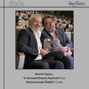 Tümay Özokur Instagram - @necmiyapici , 3.Kocaeli Sinema Festivali’nde “Sinema Emek Ödülü”nü aldı. 🌟