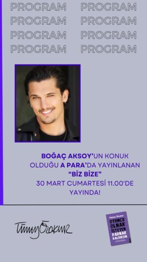 Tümay Özokur Instagram - @bogacaksoy 30 Mart Cumartesi 11.00’de @apara ‘ da yayınlanan “Biz Bize” programına konuk olacak. 💫