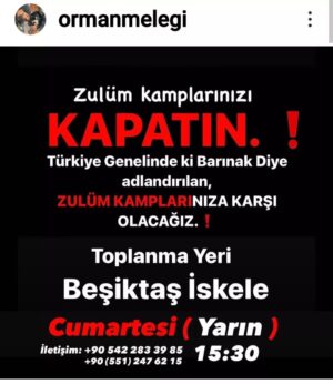 Tuna Arman Instagram - HERKES KENDI ŞEHRİNDE SAAT 15.30 da SEHIR MEYDANINDA OLSUN
 1 KIŞI BILE OLSAK HER SEHIRDE OLALIM 1 CAN ICIN BINLER OLURUZ BIZ
ISTANBUL BEŞIKTAŞ 15,30 cumartesi