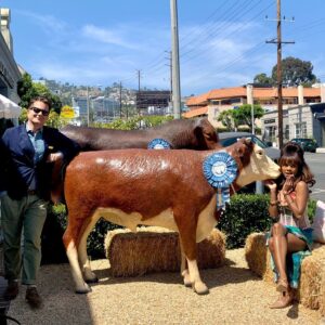 Tunisha Hubbard Instagram - Well look at that! We’re @lcdqla Blue Ribbon Winners!!!! 
Meet these lil’ cuties,🐄 Anna Mae &
Laura Bell home grown by @nturnerdesign himself!! Don’t mind that naughty steer, Billy, he just loves telling dirty jokes.