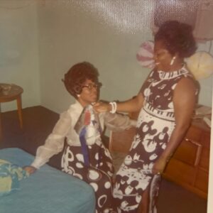 Tunisha Hubbard Instagram - We’re celebrating Aunt Nan’s life after 105 years! 
Aunt Nan was not only the matriarch of our family, she was the matriarch of the city. She lead with poise, grace and a gentle heart. A woman who dedicated her life to God and lead by example, taking each of her steps guided by God. 
She has touched so many lives throughout years, members of our Grace church family, our Sorors of Alpha Kappa Alpha Inc. , colleagues in the Pgh Public school district and her beloved students from 5th Ave High School 💖  A few years ago  she ran into one of her students, he began visiting her along with a few friends and classmates who also loved and admired Aunt Nan and before we knew it, she was hosting full on house parties every month just up until a few months ago ☺️ our family will be forever grateful to the FAHS students. 

To me aunt Nan is more than just my Aunt, it may have taken me some years to realize this but she is true royalty. I’m thankful that the City of Pittsburgh recognized this and named July 23rd Nan Moone Currington Day. A day we can all continue to celebrate her for years to come. 

Aunt Nan taught me grace, elegance , etiquette and poise. I can’t believe I’m even related to someone so remarkable. 

As we gathered Aunt Nan’s things  when she moved to the nursing home, I found letter after letter from throughout the years of people telling her how wonderful she was,  how much they appreciated having her touch their lives, and how she helped them become who they are. One letter in particular is extra special from her niece, my beloved Aunt Doe Doe who passed in 2019. (Last photo)

This week has been a blessing, reuniting with family and sharing stories of all our good times and celebrating Aunt Nan. 
I never knew how lucky I was to be raised by a group of strong black women and that’s all because of you Aunt Nan. 
Thank you for your laugh that filled rooms like a song and thank you for your unconditional love.