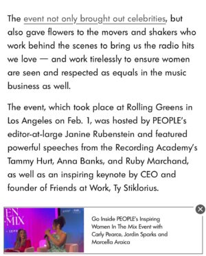 Ty Stiklorius Instagram - Over the past few weeks I poured my heart and soul into writing the keynote speech for the inaugural Recording Academy Women In The Mix event. I didn’t know that my story would resonate so much with people, but when so many came up to me after with tears in their eyes I knew that it touched a nerve & we have a lot more of the truth to share together and a lot more healing to do. And more celebrating of women in the music industry! What a glorious day we all had together. Thank you to everyone involved! And @emilykingmusic blew me away with her performance ❤️❤️❤️❤️❤️❤️❤️❤️❤️❤️❤️❤️❤️❤️❤️ and big gratitude to @thesausey1 for doing a thousand things at once so beautifully and for helping me find my voice and so many others.