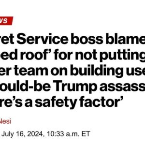 Tyler Grey Instagram - Ok the director of USSS needs to go as it is VERY obvious that she has no idea what she is doing and absolutely no idea what she is talking about. I present her statement as Exhibit A. Here is her quote: “That building in particular has a sloped roof at its highest point. And so, you know, there’s a safety factor that would be considered there that we wouldn’t want to put somebody up on a sloped roof. Exhibit B are these photos which show first HER sniper team ON A SLOPED roof!!! She made that claim when there are photos EVERYWHERE showing her other team on a sloped roof that by the way is even more sloped than the building in question!! Exhibit C the picture of the shooters building! It is barely sloped! Much less than the building the guys are on in the other picture! Do not let them say things that are simply attempts to manipulate perception. Here in plain view is proof that this woman is not only incompetent but thinks this country isn’t smart enough to see the web of deception she is weaving. Here is a novel idea: say you messed up. Say you’ll fix it and then fix it. To claim it was a safety issue that a team wasn’t there is pathetic. Repost this let’s call out this incompetent excuse for a leader.