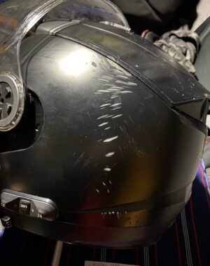 Tyler Grey Instagram - *WARNING GRAPHIC* 3rd picture. Dec 2nd 2020 I was hit by a car while riding my motorcycle. This was me not very smartly attempting to walk out of the ER while in a VERY intense amount of pain which you can see in my eyes. The 2nd picture is my helmet as I landed on my head then shoulder then back. Also, right before impact I jumped off the pegs causing my shin to catch the handle bars which seriously damaged my leg. I have posted no photos of the incident and not talked about it much at all until now. This accident really messed me up physically and mentally BUT it started me down a path of self discovery which changed my life In ways that I will be forever grateful for. The same thing happened when I got blown up. So the point of this post is this: You don't know if anything is good or bad in the moment so try not to get caught up in it. The 4 worst events that happened to me in my life (which I discuss in my upcoming book) are the 4 things that led to the greatest things in my life. If you are currently in the middle of something painful, traumatic or stressful just know that it could end up being the event that leads you to everything you ever wanted. But it won't do that automatically you have to make it happen. An injury? Let it be the motivation to fight back and get in the best shape of your life. A bad breakup? Let it lead you to find the love of your life. I know it's cliche that we don't chose what happens to us, but we do chose what we do with it. So do something with it! I have a feeling that the people that follow me are fighters so I know when life fights you and it will, you'll fight back. If you do that nothing will ever defeat or destroy you. You got this, whatever it is.