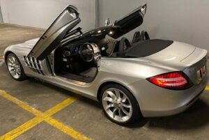 Tyler Hoover Instagram - Gullwing vs Butterfly, also 2 years of ownership with the SLS!