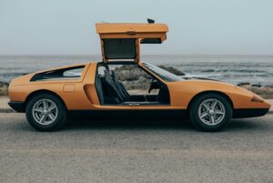 Tyler Hoover Instagram - Got do drive this legendary Mercedes C111 last week thanks to @mercedesbenzmuseum It will be at the Petersen museum along with other cars and their matching Andy Warhol paintings Mercedes commissioned to celebrate their 100th anniversary in 1986. Thanks for yet another “pinch myself” moment that you all will see in the next Car Trek!