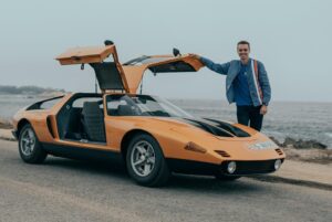 Tyler Hoover Instagram - Got do drive this legendary Mercedes C111 last week thanks to @mercedesbenzmuseum It will be at the Petersen museum along with other cars and their matching Andy Warhol paintings Mercedes commissioned to celebrate their 100th anniversary in 1986. Thanks for yet another “pinch myself” moment that you all will see in the next Car Trek!