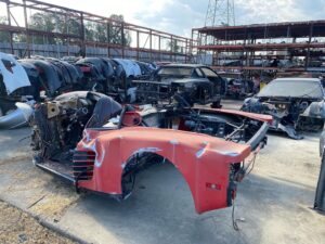 Tyler Hoover Instagram - Visited Ferrparts in Sacramento before heading to car week, and saw some sad things. Silver 430 is a before/after picture based on the VIN